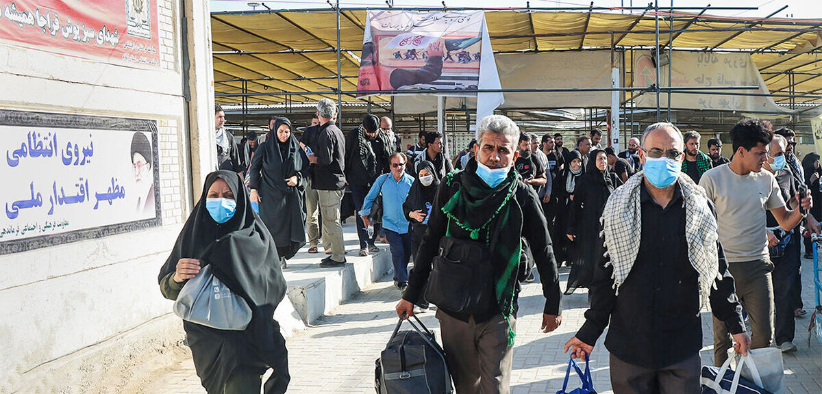 آماده باش مرز مهران برای بازگشت زائران/فعالیت موکب ها ادامه دارد